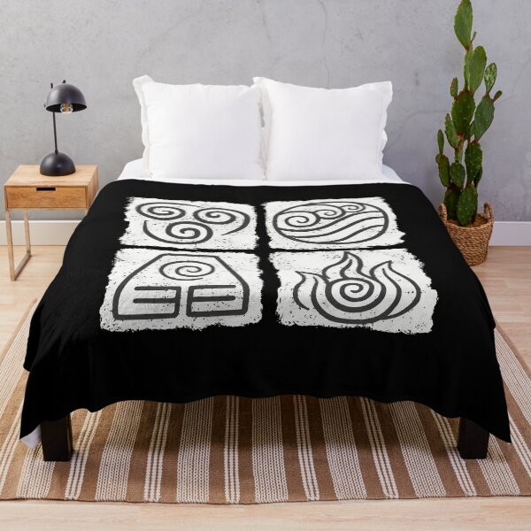 Item preview, Four Nations Elemental Symbols – Avatar Line Art designed and sold by Catsi-Nook-Art.