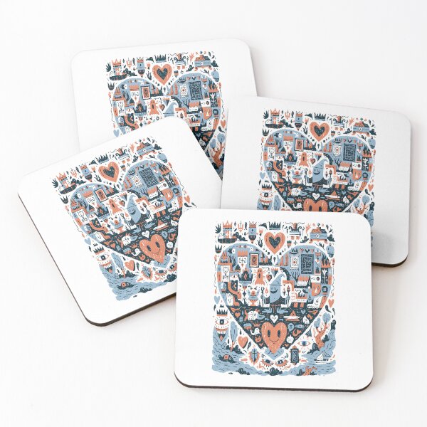 Item preview, Dreamy Symbolic Doodle Heart Illustration designed and sold by Romgora.