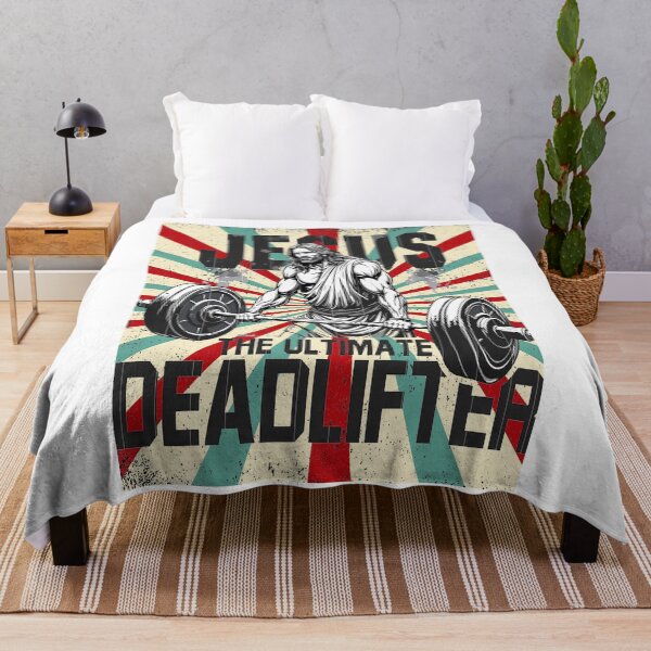 Item preview, jesus the ultimate deadliftiter retro vintage designed and sold by abangkejepit.