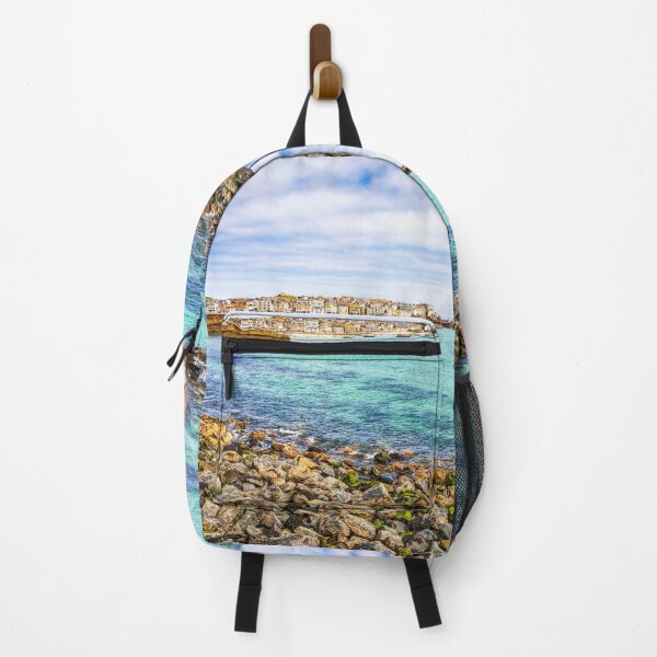 Item preview, St Ives Harbour and Beach with Boats and Mossy Rocks, Cornwall designed and sold by Paul Thompson Photography.