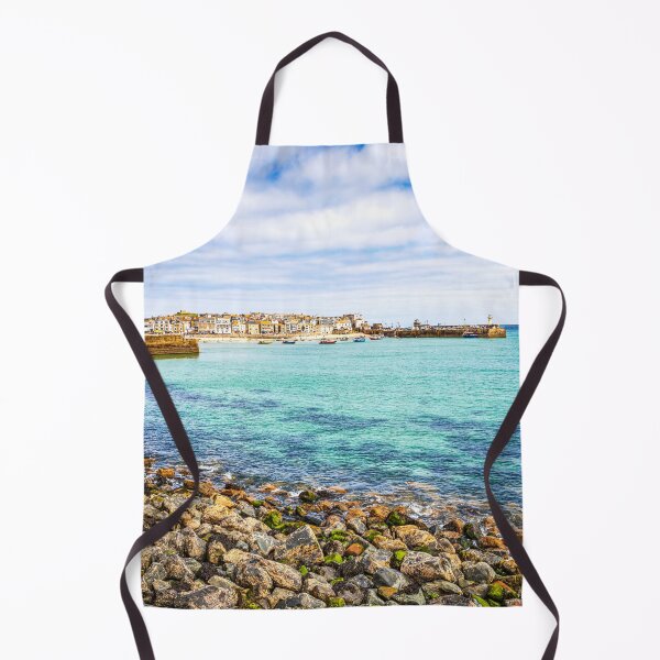 Item preview, St Ives Harbour and Beach with Boats and Mossy Rocks, Cornwall designed and sold by Paul Thompson Photography.