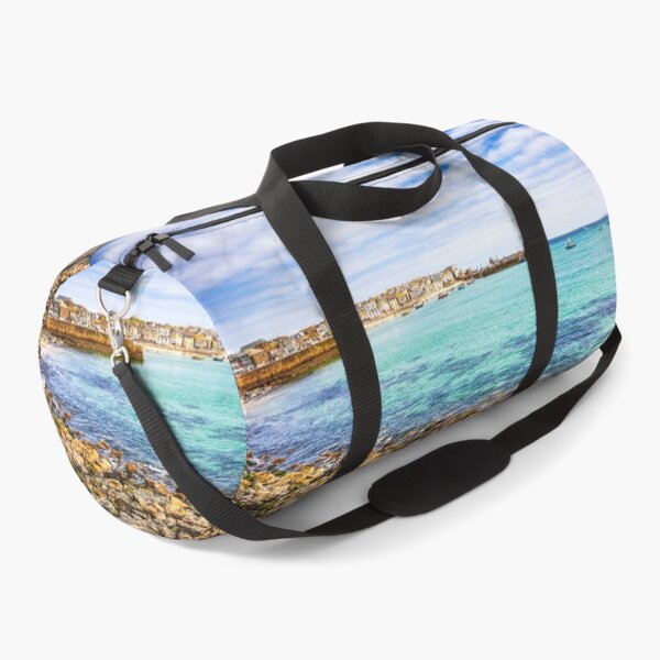 Item preview, St Ives Harbour and Beach with Boats and Mossy Rocks, Cornwall designed and sold by Paul Thompson Photography.