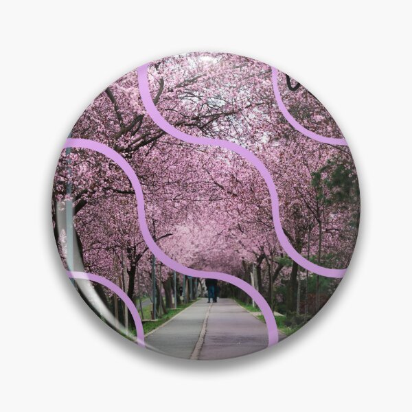 Item preview, Pink Cherry Blossom Pathway Aesthetic designed and sold by Creations by lyne.