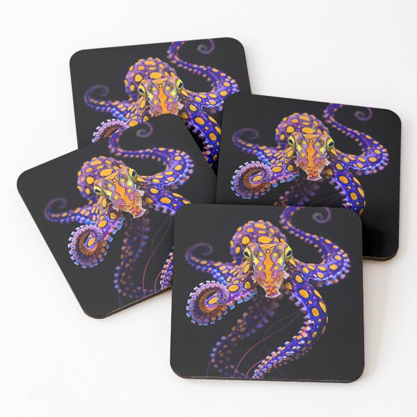 Item preview,  Bioluminescent Ring Octopus designed and sold by Einkstudio.
