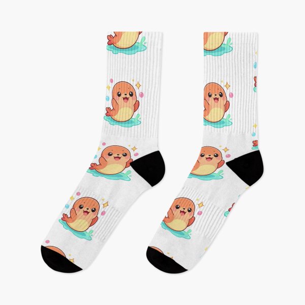 Item preview, Cute Excited Kawaii Seal Cartoon | Adorable Seal Sticker & Gift Design designed and sold by Rood Art Studio.