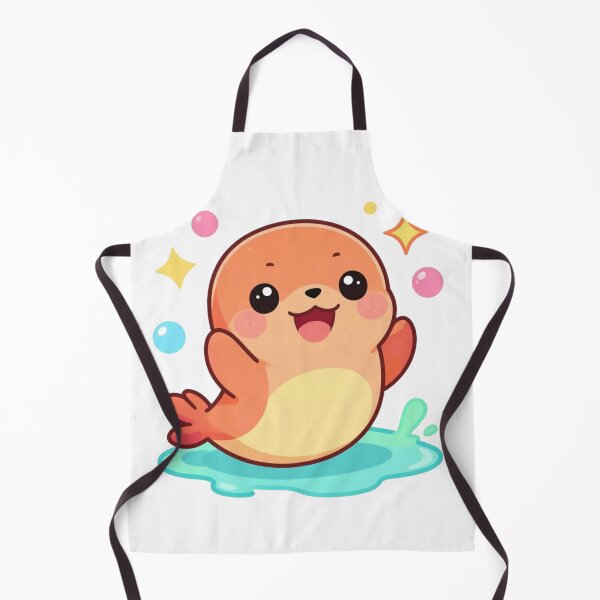 Item preview, Cute Excited Kawaii Seal Cartoon | Adorable Seal Sticker & Gift Design designed and sold by Rood Art Studio.