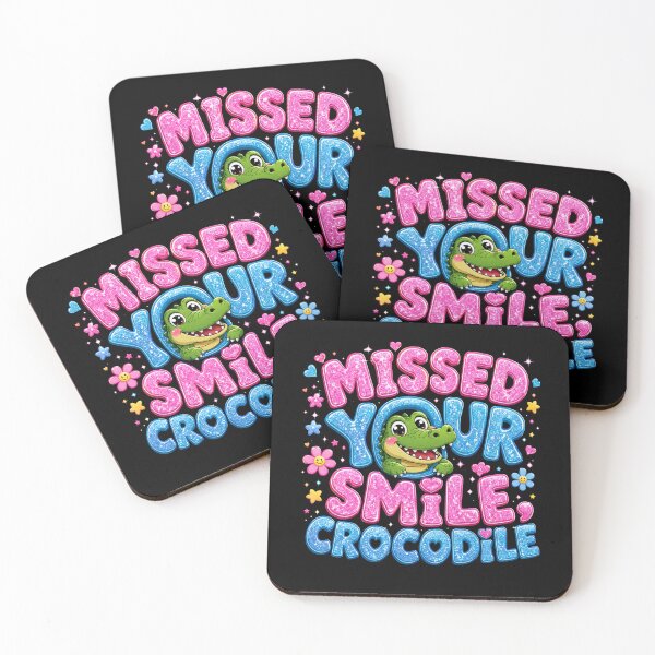 Item preview, Missed Your Smile Crocodile A Fun Design For Kids and School designed and sold by Crystal-Tree.