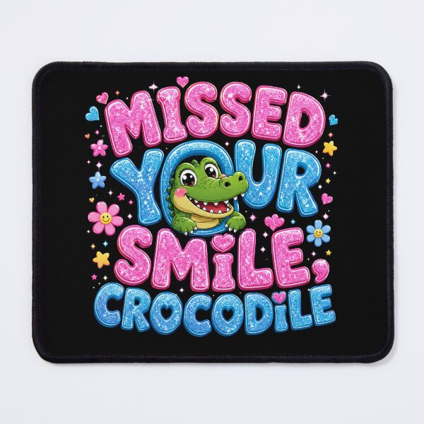 Item preview, Missed Your Smile Crocodile A Fun Design For Kids and School designed and sold by Crystal-Tree.