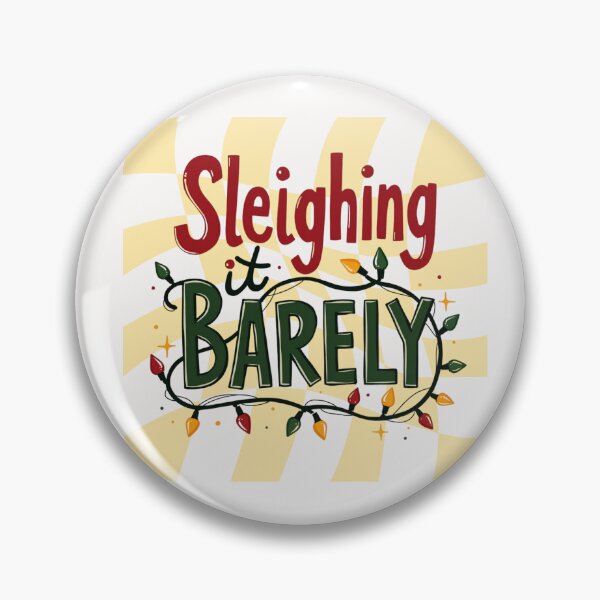 Item preview, Sleighing It Barely – Funny Christmas Holiday Design designed and sold by Ashes to Artistry.