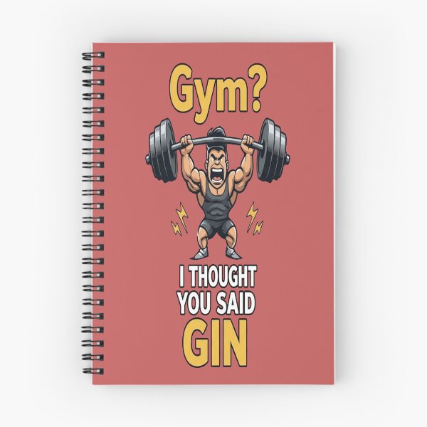 Item preview, Gym I Thought You Said Gin Funny Workout designed and sold by AuraVerse Apparel.