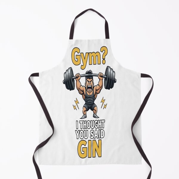 Item preview, Gym I Thought You Said Gin Funny Workout designed and sold by AuraVerse Apparel.