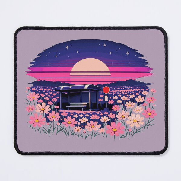 Item preview, Neon Retro Anime Cosmos Bus Stop designed and sold by KungPowUnicorn.
