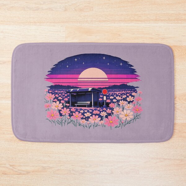 Item preview, Neon Retro Anime Cosmos Bus Stop designed and sold by KungPowUnicorn.