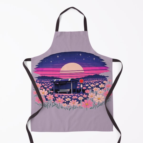 Item preview, Neon Retro Anime Cosmos Bus Stop designed and sold by KungPowUnicorn.