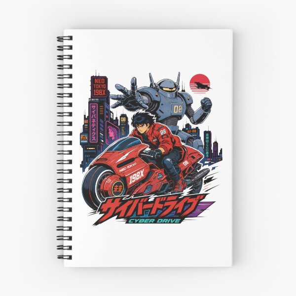 Item preview, Cyber Drive - Retro Cyberpunk Bike And Robo Mecha designed and sold by TontikDesign.