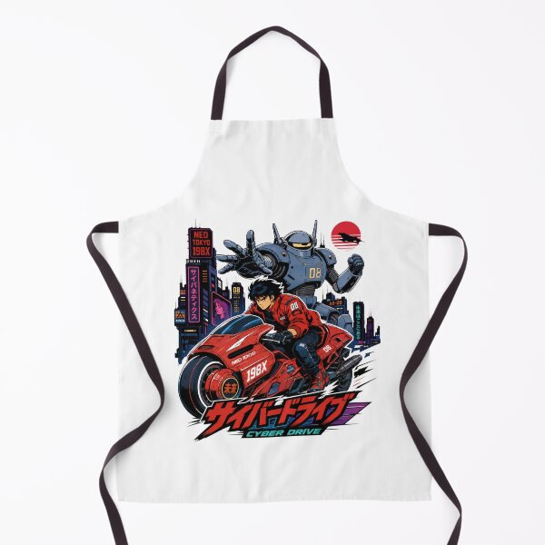 Item preview, Cyber Drive - Retro Cyberpunk Bike And Robo Mecha designed and sold by TontikDesign.