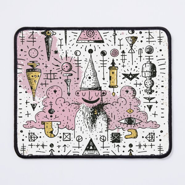 Item preview, Alchemist Mystical Symbols Doodle Art designed and sold by Romgora.