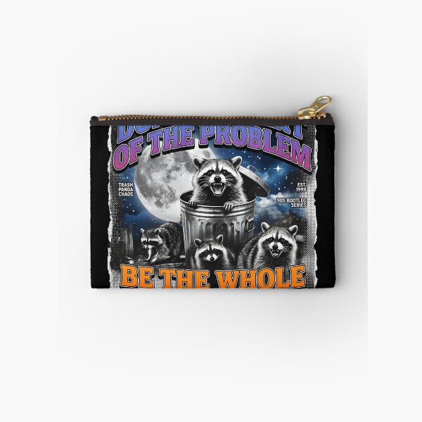 Item preview, Dont Be Part Of The Problem Be The Whole Problem Vintage 90s Raccoon designed and sold by Groovy Nest.