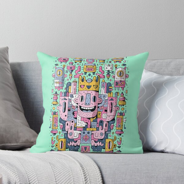 Item preview, Whimsical Crowned Doodle King Art designed and sold by Romgora.