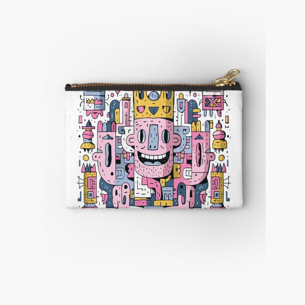 Item preview, Whimsical Crowned Doodle King Art designed and sold by Romgora.