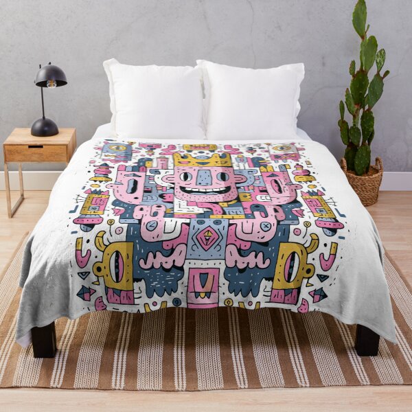 Item preview, Whimsical Crowned Doodle King Art designed and sold by Romgora.