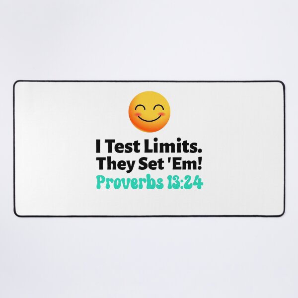 Item preview, I Test Limits They Set Em | Funny Christian Kids Proverbs 13:24 T designed and sold by kjson1.