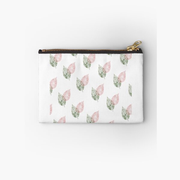 Item preview, Red and Green Skeleton Leaves Botanical Pattern designed and sold by 4Magic.
