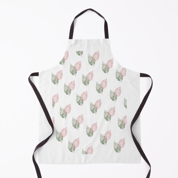 Item preview, Red and Green Skeleton Leaves Botanical Pattern designed and sold by Ceylo Art.