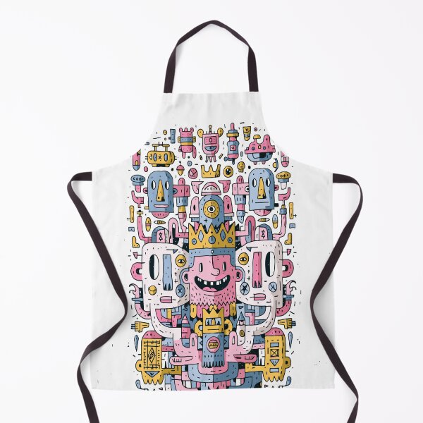 Item preview, Whimsical Doodle King Character Complex Illustration designed and sold by Romgora.
