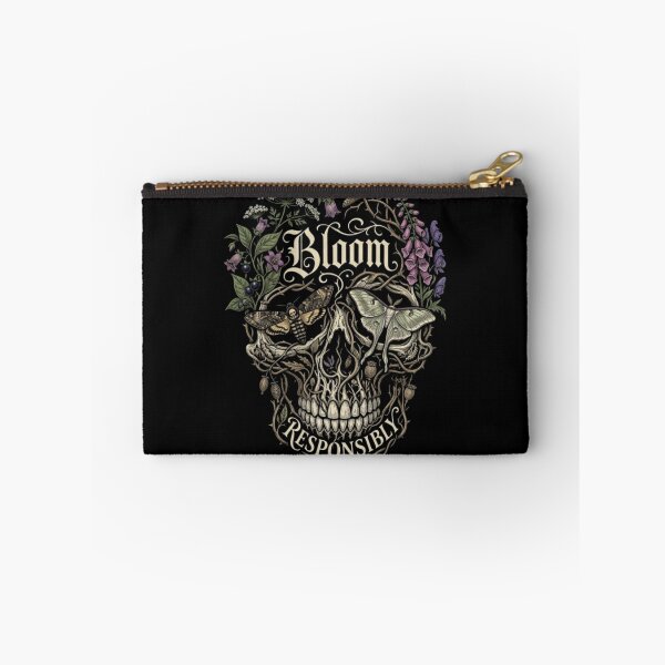 Item preview, Bloom Responsibly Gothic Botanical Skull Moth designed and sold by ViviArtix.