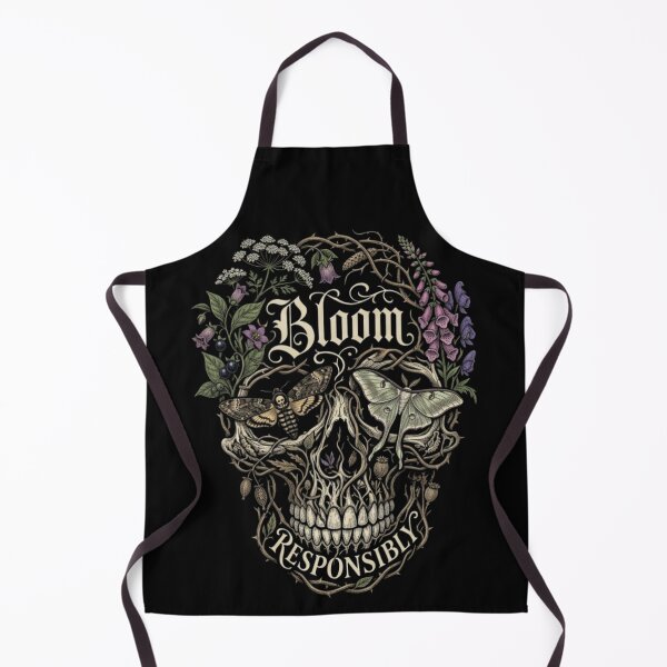 Item preview, Bloom Responsibly Gothic Botanical Skull Moth designed and sold by ViviArtix.