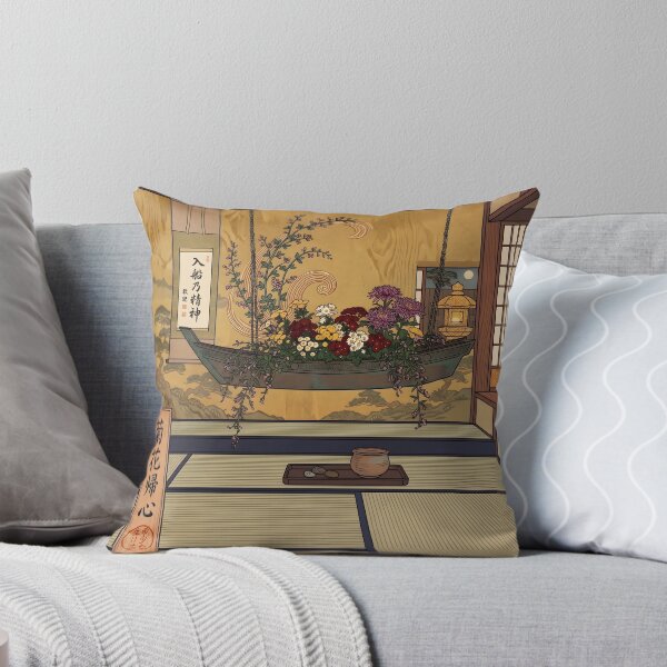 Item preview, Ukiyo-e Suspended Boat Ikebana Vintage Art designed and sold by conohitoAI-ArtGallery.