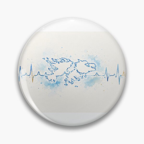 Item preview, Malvinas in the Heart – Watercolor Heartbeat designed and sold by Esencia Argentina.