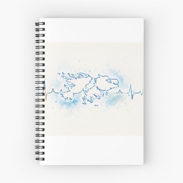 Item preview, Malvinas in the Heart – Watercolor Heartbeat designed and sold by Esencia Argentina.