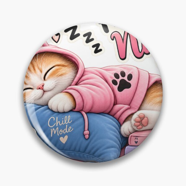 Item preview, Professional Napper Cute Cat Sticker – Funny Sleepy Cat designed and sold by CreativeSatyaprabh.