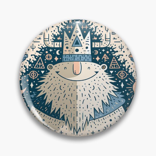 Item preview, Mystical Forest Guardian King Doodle Art designed and sold by Romgora.