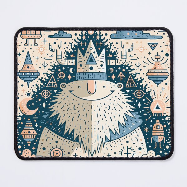 Item preview, Mystical Forest Guardian King Doodle Art designed and sold by Romgora.