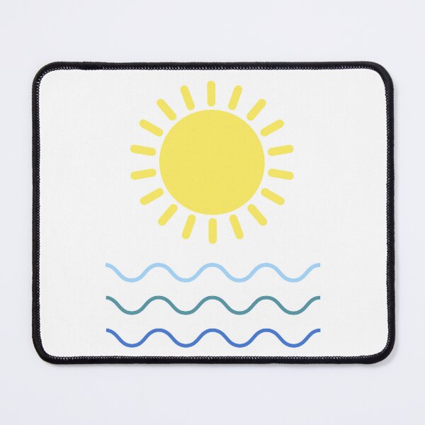Item preview, Sun and waves. Minimalist graphics designed and sold by ZorianArt.