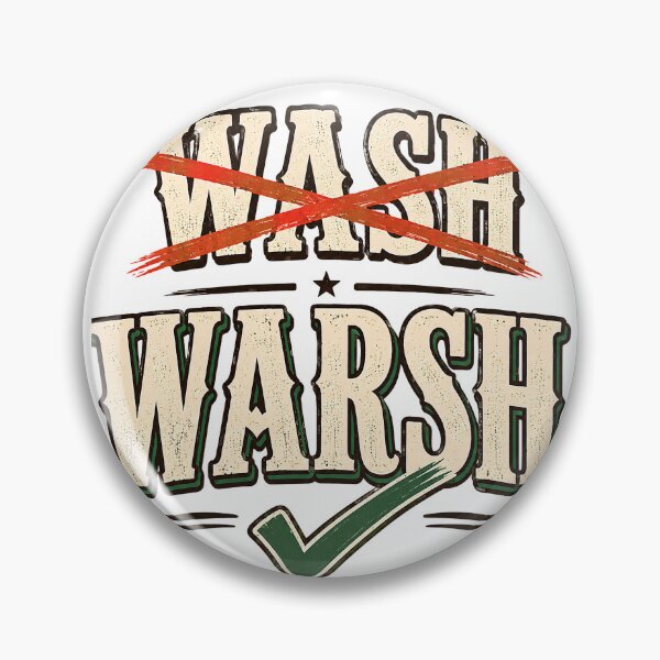 Item preview, Wash Warsh Southern Accent Country Saying Pronunciation Joke designed and sold by OUICHA.