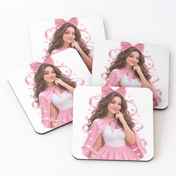 Item preview, Pink Bow Cosplay Girl with Magical Sparkles designed and sold by OneStepFromArt.