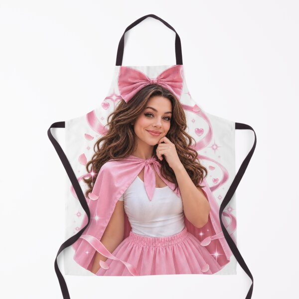 Item preview, Pink Bow Cosplay Girl with Magical Sparkles designed and sold by OneStepFromArt.