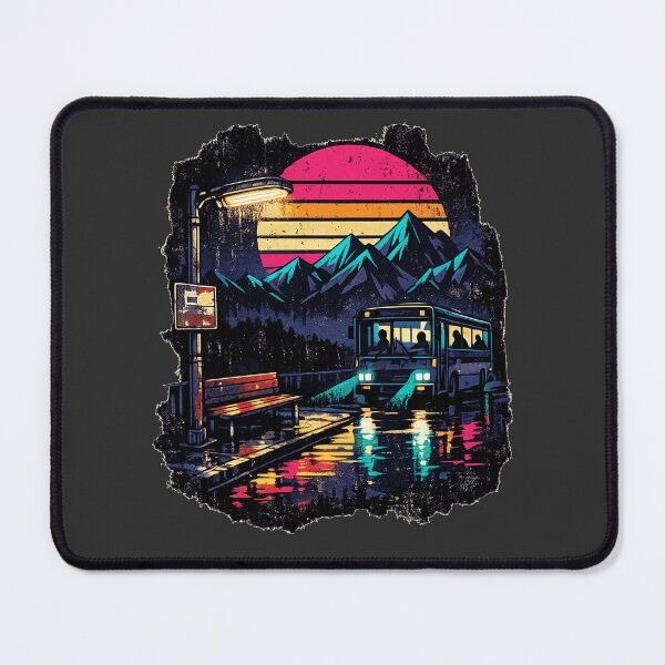 Item preview, Midnight Bus to Neon Mountain designed and sold by KungPowUnicorn.