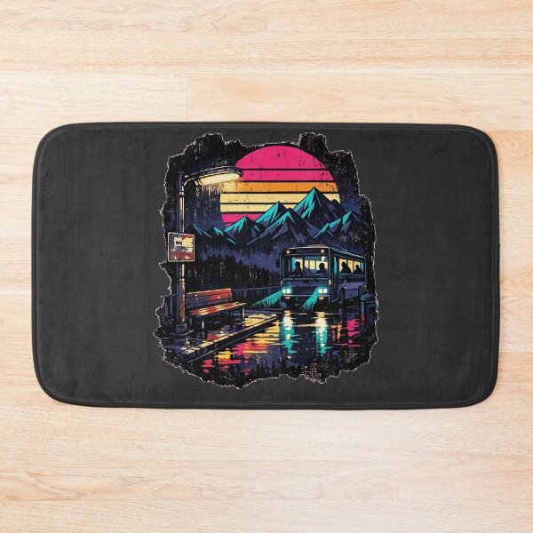 Item preview, Midnight Bus to Neon Mountain designed and sold by KungPowUnicorn.