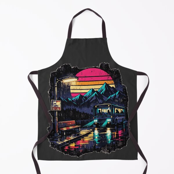 Item preview, Midnight Bus to Neon Mountain designed and sold by KungPowUnicorn.