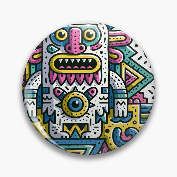 Item preview, Vibrant Folk Art Spirit Creature Design designed and sold by Romgora.
