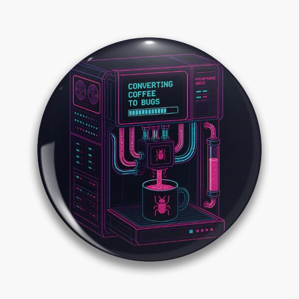 Item preview, Converting Coffee To Bugs Cyberpunk Programmer IT designed and sold by ThirdShiftLab.