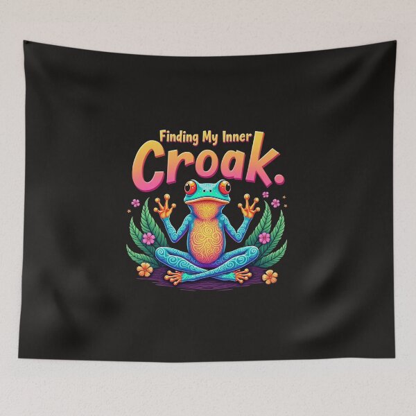 Item preview, Funny Meditating Frog – "Too Zen to Give a Croak" | Cute Yoga Frog | Relaxation & Mindfulness Design designed and sold by Ashes to Artistry.