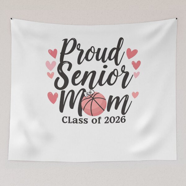 Item preview, Proud Senior Mom Class of 2026 Basketball Graduation designed and sold by Mr. L.S.