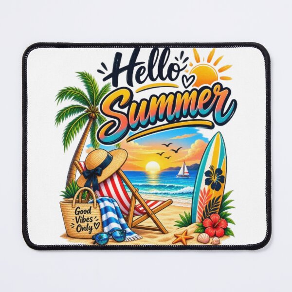 Item preview, Hello Summer Beach Vacation – Tropical Summer Vibes designed and sold by Salma.Store.