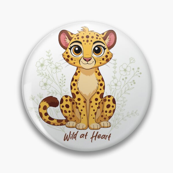 Item preview, Wild at Heart Cheetah - Sweet Nature Botanical Tee designed and sold by ArthousePromos.